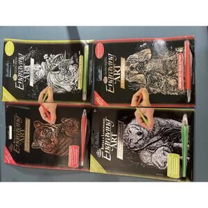 Royal & Langnickel Engraving Art Kits-Tiger, Cat, Wolf, Kitten & Pup (SR592)